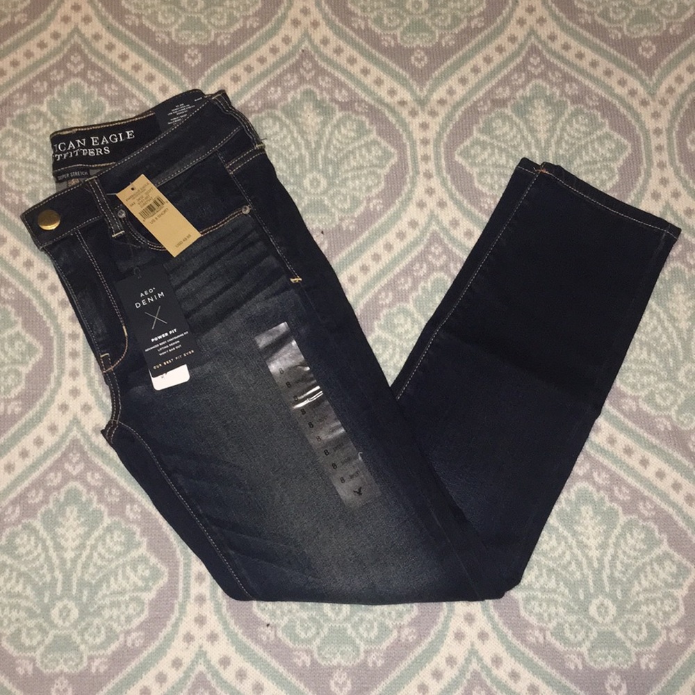 AE super stretch low rise skinny jeans